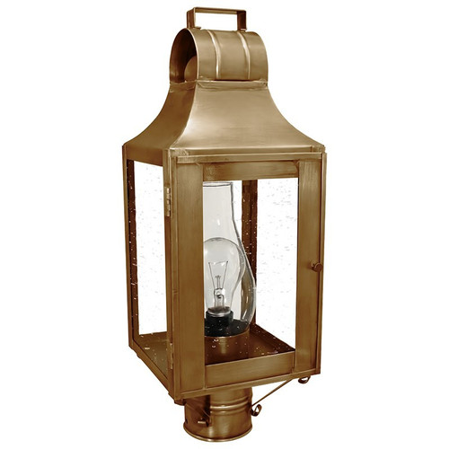 Northeast Lantern - 9033-AB-CIM-CSG - One Light Post Mount - Livery - Antique Brass