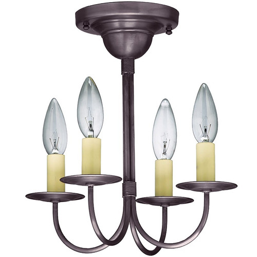 Northeast Lantern - 904F-DB-LT4 - Four Light Hanging Lantern - Flush - Dark Brass