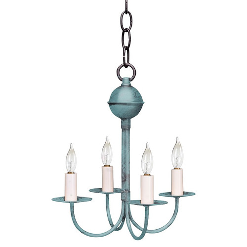 Northeast Lantern - 904-VG-LT4 - Four Light Hanging Lantern - Chandelier - Verdi Gris