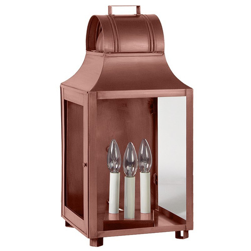 Northeast Lantern - 9051-AC-LT3-CLR - Three Light Wall Mount - Livery - Antique Copper