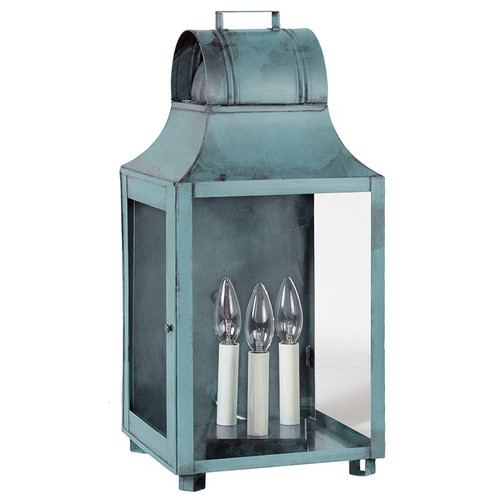 Northeast Lantern - 9051-VG-LT3-CLR - Three Light Wall Mount - Livery - Verdi Gris