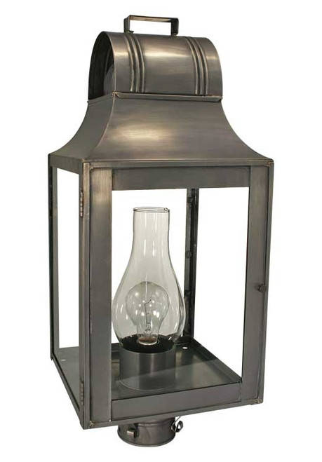 Northeast Lantern - 9053-DB-CIM-CLR - One Light Post Mount - Livery - Dark Brass