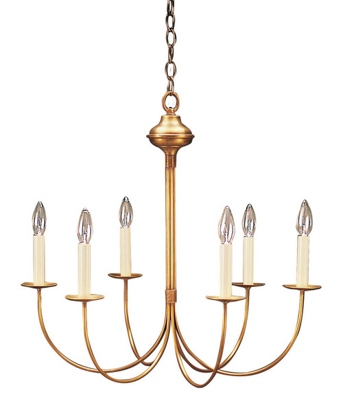 Northeast Lantern - 906-AB-LT6 - Six Light Hanging Lantern - Chandelier - Antique Brass