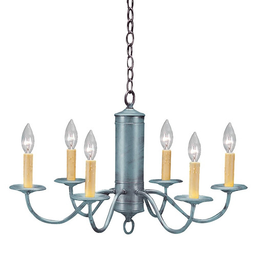 Northeast Lantern - 911-VG-LT6 - Six Light Hanging Lantern - Chandelier - Verdi Gris