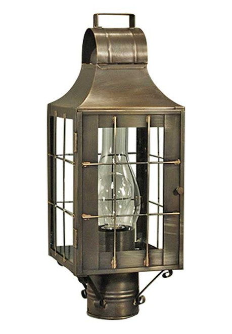 Northeast Lantern - 9233-DAB-CIM-CLR - One Light Post Mount - Livery - Dark Antique Brass