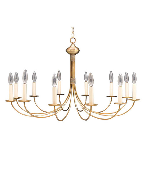 Northeast Lantern - 952-AB-LT12 - 12 Light Hanging Lantern - Chandelier - Antique Brass
