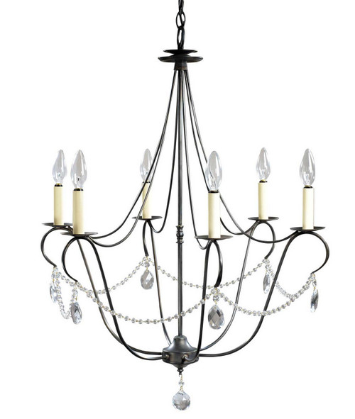Northeast Lantern - 959-DB-LT6-CRY - Six Light Hanging Lantern - Chandelier - Dark Brass