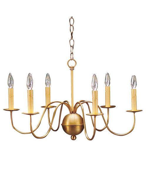 Northeast Lantern - 969-AB-LT6 - Six Light Hanging Lantern - Chandelier - Antique Brass