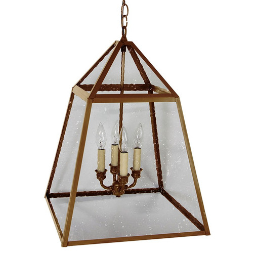 Northeast Lantern - 9732-AB-LT4-SMG - Four Light Hanging Lantern - Foyer - Antique Brass