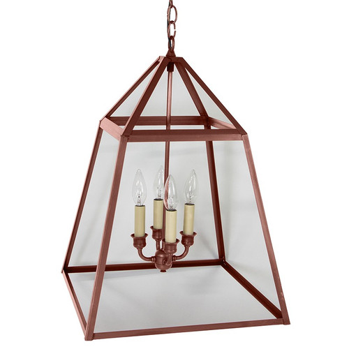 Northeast Lantern - 9732-AC-LT4-CLR - Four Light Hanging Lantern - Foyer - Antique Copper