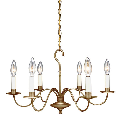 Northeast Lantern - 982-AB-LT6 - Six Light Hanging Lantern - Chandelier - Antique Brass