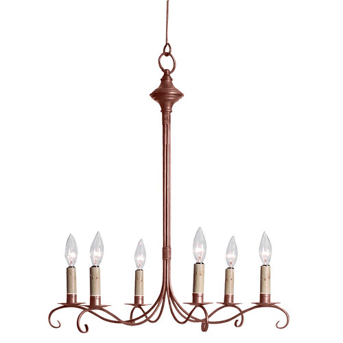 Northeast Lantern - 983-AC-LT6 - Six Light Hanging Lantern - Chandelier - Antique Copper
