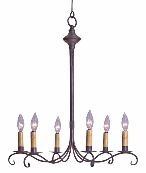 Northeast Lantern - 983-DB-LT6 - Six Light Hanging Lantern - Chandelier - Dark Brass