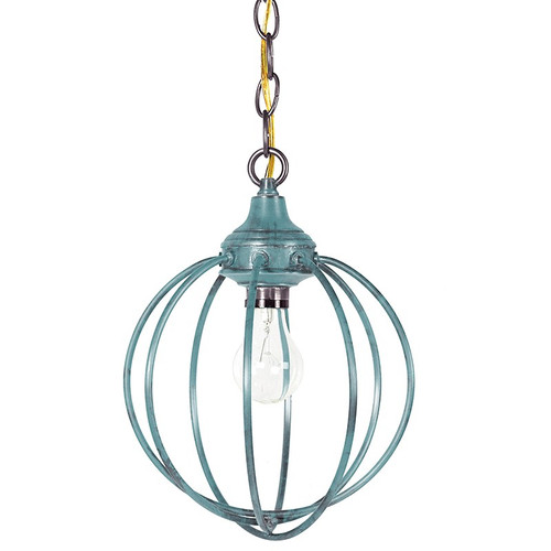 Northeast Lantern - CH902-VG-MED - One Light Hanging Lantern - Orb - Verdi Gris