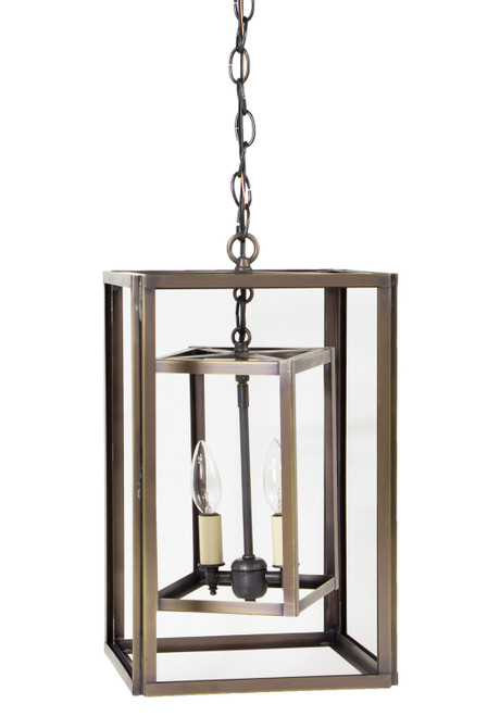 Northeast Lantern - SS1016-DAB-LT2-CLR - Two Light Hanging Lantern - Foyer - Dark Antique Brass