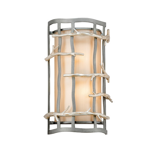 Troy Lighting - B2882-GRA/WSL - Two Light Wall Sconce - Adirondack - Graphite/Warm Silver Leaf