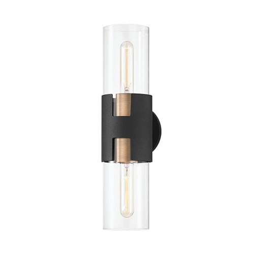 Troy Lighting - B3231-PBR/TBK - Two Light Wall Sconce - Amado - Patina Brass