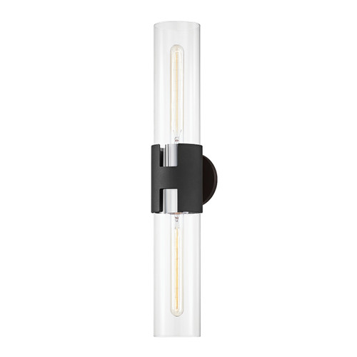Troy Lighting - B3232-PN/TBK - Two Light Wall Sconce - Amado - Polished Nickel