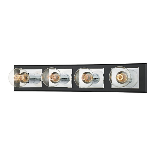 Troy Lighting - B3544-PC/SBK - Four Light Bath Bracket - Runyan - Polished Chrome/Soft Black