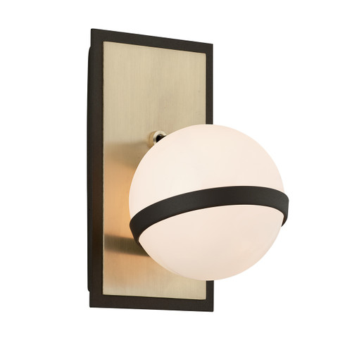 Troy Lighting - B5301-TBZ/BBA - One Light Wall Sconce - Ace - Textured Bronze Brushed Brass