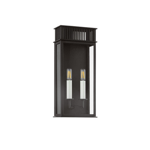 Troy Lighting - B6018-TBK - Two Light Outdoor Wall Sconce - Gridley - Texture Black
