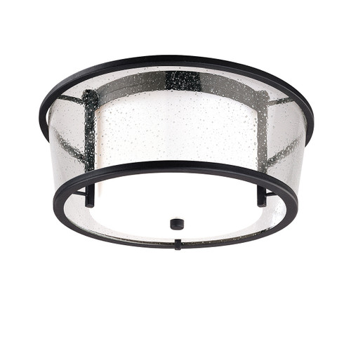 Troy Lighting - C1350-TBK - Two Light Flush Mount - Bennington - Texture Black