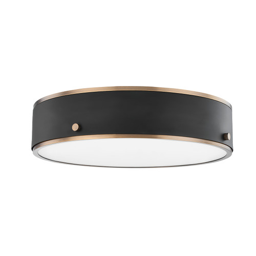 Troy Lighting - C8316-PBR/SFB - LED Flush Mount - Eli - Patina Brass