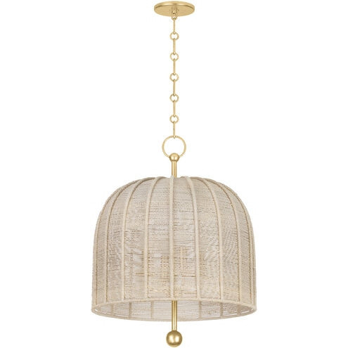 Troy Lighting - F1620-VGL - Four Light Pendant - Lonnie - Vintage Gold Leaf