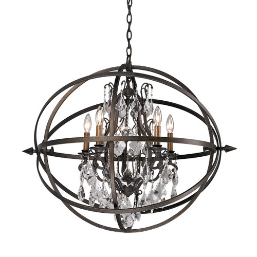 Troy Lighting - F2996-VBZ - Five Light Chandelier - Byron - Vintage Bronze