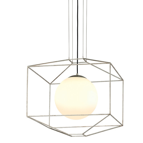 Troy Lighting - F5255 - One Light Pendant - Silhouette - Silver Leaf