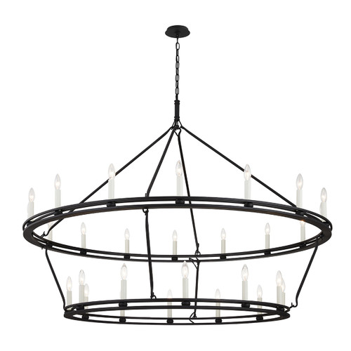 Troy Lighting - F6235-TBK - 28 Light Chandelier - Sutton - Texture Black