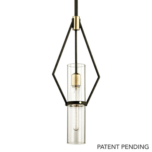 Troy Lighting - F6314-TBZ/BBA - One Light Pendant - Raef - Textured Bronze