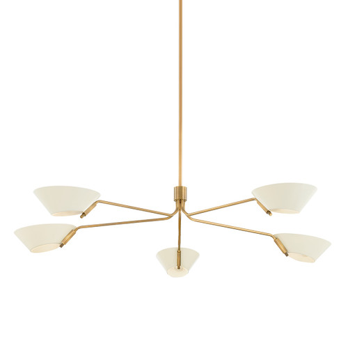 Troy Lighting - F8163-PBR/SSD - Five Light Chandelier - Sacramento - Patina Brass