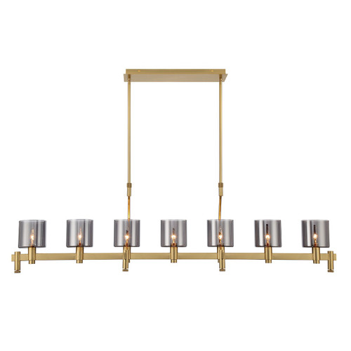 Eurofase - 45653-018 - DECATO-CHD-7LT-57IN-GD-SK - DECATO - Gold