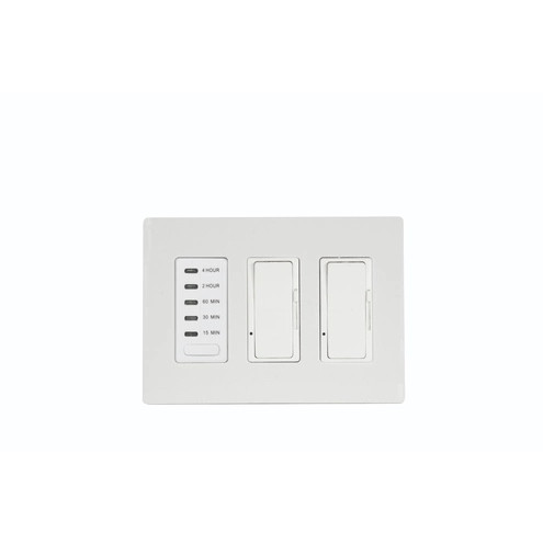 Eurofase - EFSWTD2 - Two Dimmers and One Timer - Timer & Dimmer - White