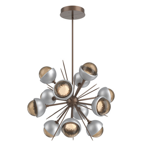 Hammerton Studio - CHB0093-0A-BB-B-001-L3-CS - LED Chandelier - Cabochon - Burnished Bronze