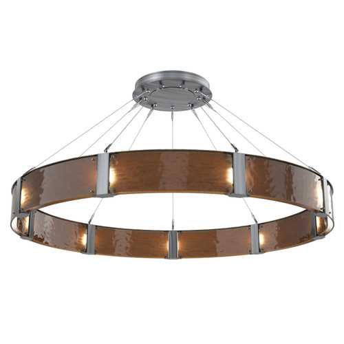 manufacturer_finish:Gunmetal|manufacturer_glass:Parallel Bronze Granite Blown Glass|color_temperature:2700K