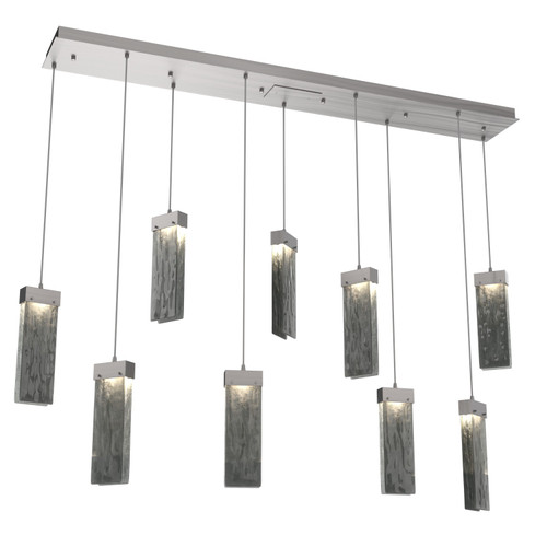 manufacturer_finish:Satin Nickel|manufacturer_glass:Parallel Smoke Granite Blown Glass|light_output:3080.00lm|color_temperature:3000K|cri:93|voltage:120.00V