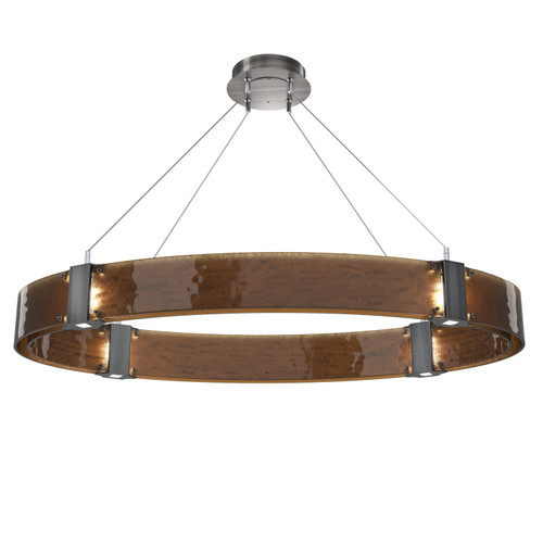 manufacturer_finish:Gunmetal|manufacturer_glass:Parallel Bronze Granite Blown Glass|color_temperature:2700K