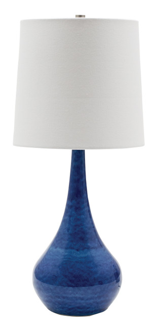 House of Troy - GS180-BG - One Light Table Lamp - Scatchard - Blue Gloss