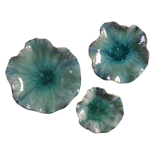 Uttermost - 04100 - Wall Art - Abella - Glazed In Fresh Caribbean Tones