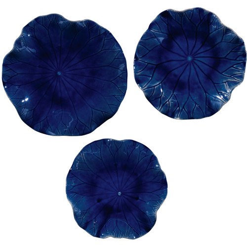 Uttermost - 04253 - Wall Decor S/3 - Abella - Cobalt Blue