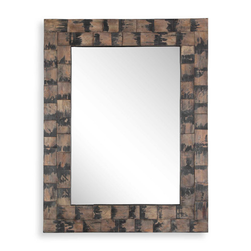 Uttermost - 08214 - Mirror - Burke - Weathered Black Brushed Stain