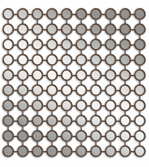 Uttermost - 12793 - Mirror - Dinuba - Antiqued Silver Champagne Leaf