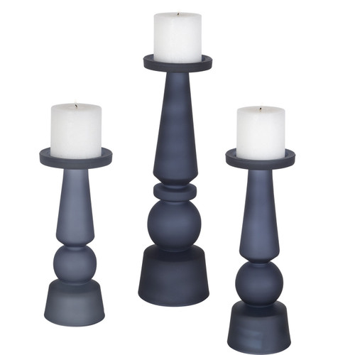 Uttermost - 17779 - Candleholders S/3 - Cassiopeia - Blue/White