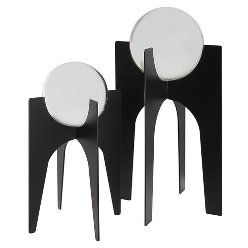 Uttermost - 18053 - Crystal Spheres S/2 - Ellianna - Brushed Black