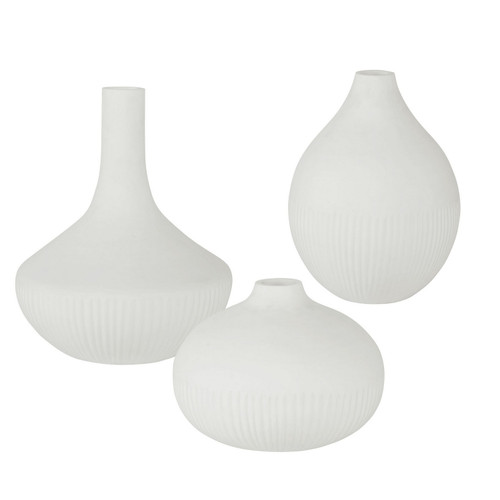 Uttermost - 18072 - Vases Set/3 - Apothecary - Satin White