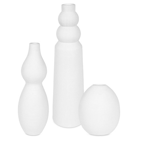 Uttermost - 18218 - Vases Set/3 - Forma - White Ceramic