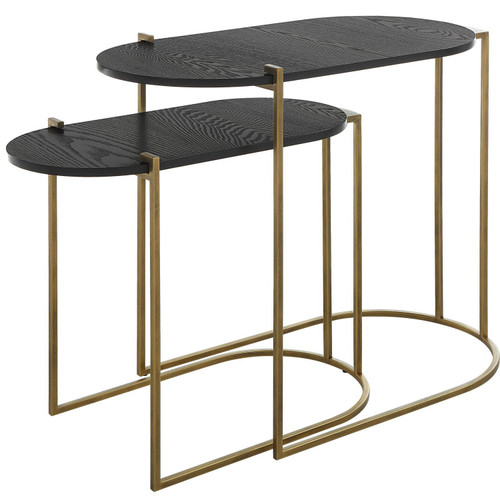 Uttermost - 22882 - Nesting Tables Set/2 - Aztec - Antique Brass