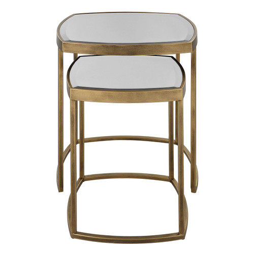 Uttermost - 22957 - Nesting Tables Set Of 2 - Vista - Antique Gold
